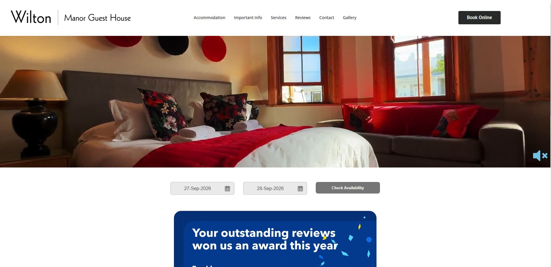 Wilton Manor desktop website screenshot