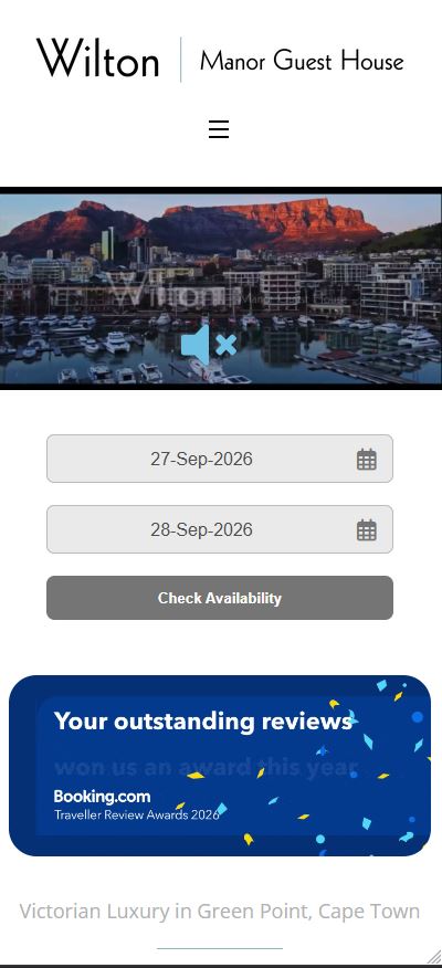 Wilton Manor mobile website screenshot
